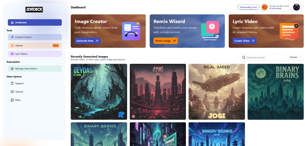 Edit Deck Pro screenshot, project by Ahad Nawaz