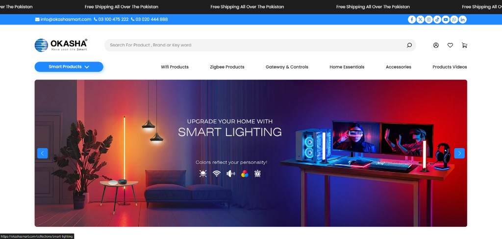 Okasha Smart screenshot, project by Ahad Nawaz