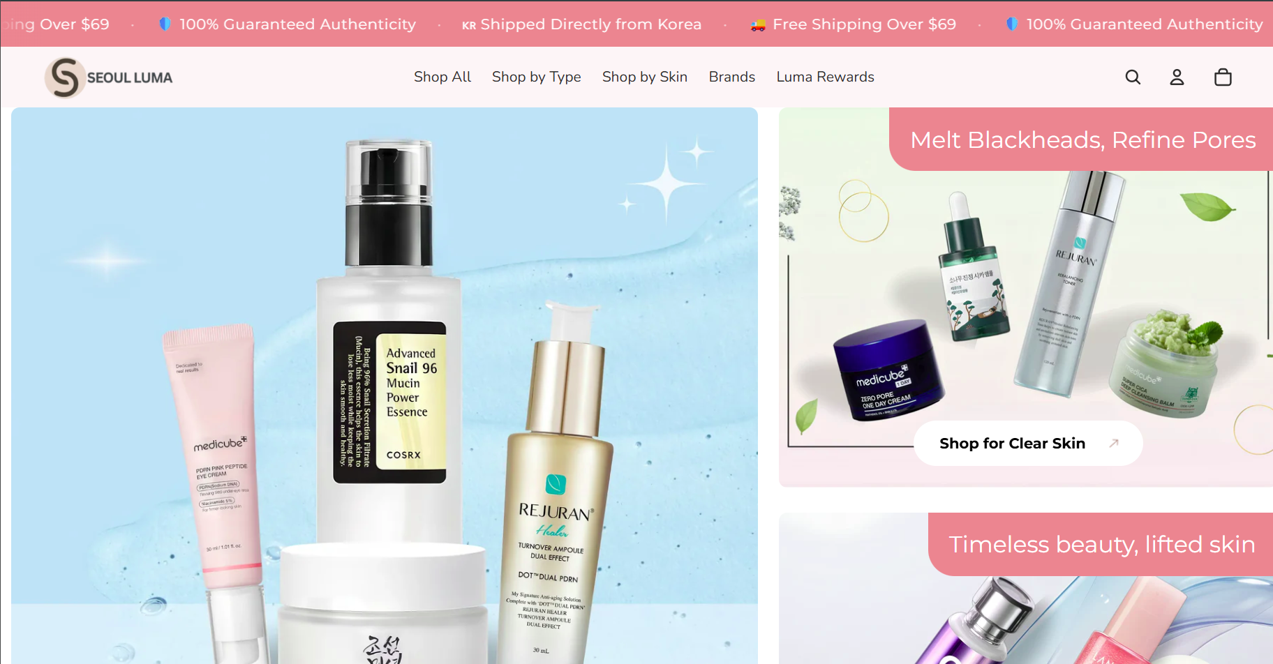 Seoul Luma screenshot, project by Ahad Nawaz